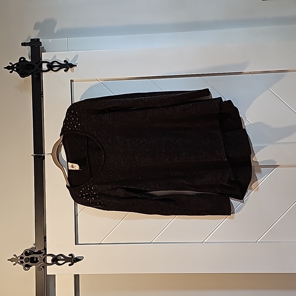 Brown studded sweater